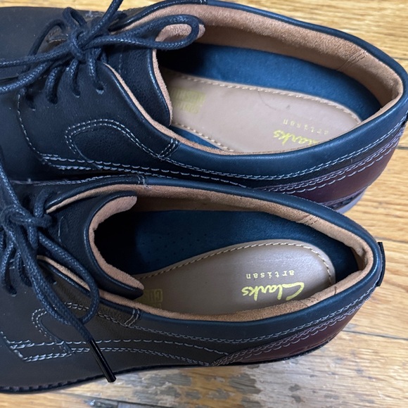 Clarks Men's Black Monahan Oxford Shoes - Picture 2 of 8